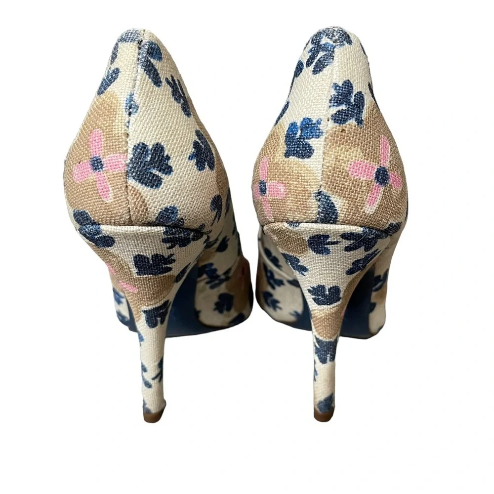 Tory Burch Navy‎ and Cream Pumps size 7M